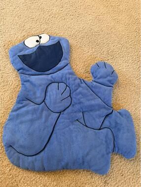 vintage Sesame Street Fabric Cookie Monster Wall Hanging